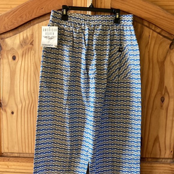 Men’s American Heaven blue gray elephants pajama lounge pants size S - NWT - Picture 5 of 8